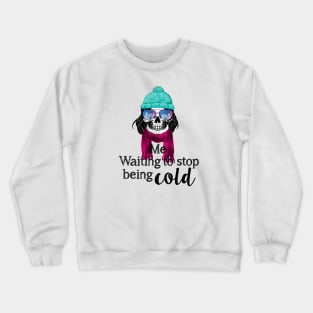 Me waiting Skull to stop being Cold! Crewneck Sweatshirt